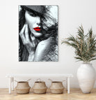 Fashion Flair in Black and White by Rafael Salazar on GIANT ART - black digital painting