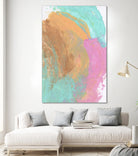 Abstract 844 by Cecilie Karoline on GIANT ART - pink mixed media