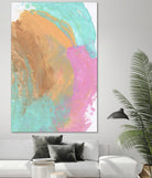 Abstract 844 by Cecilie Karoline on GIANT ART - pink mixed media