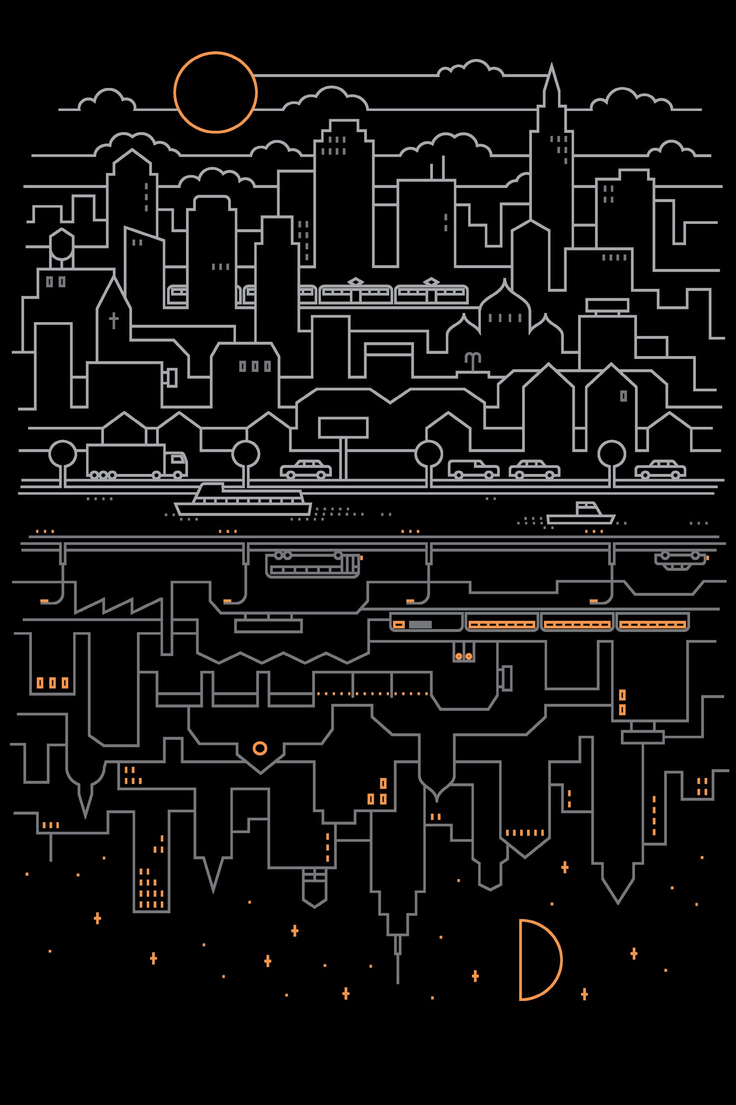 City24 by Rick Crane on GIANT ART - gray digital drawing