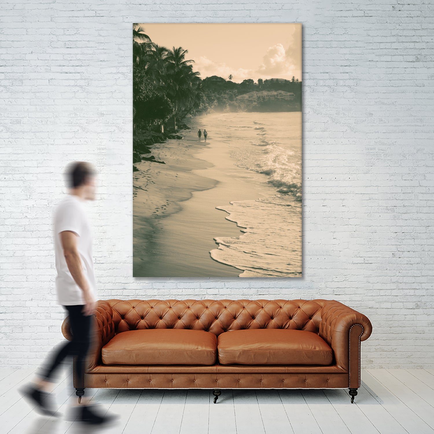 Tropical Beach by Konstantin Sevostyanov on GIANT ART - brown photo illustration