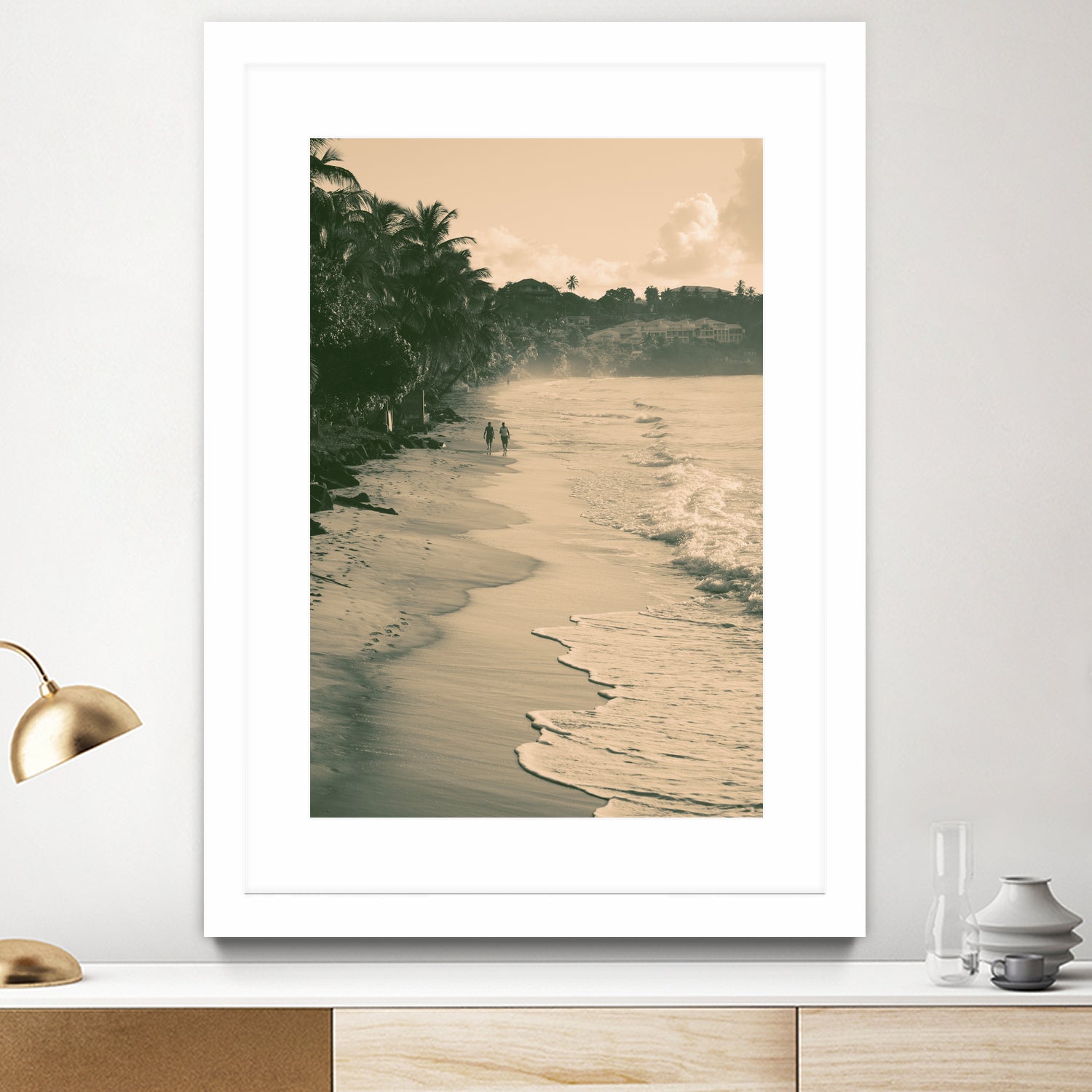 Tropical Beach by Konstantin Sevostyanov on GIANT ART - brown photo illustration