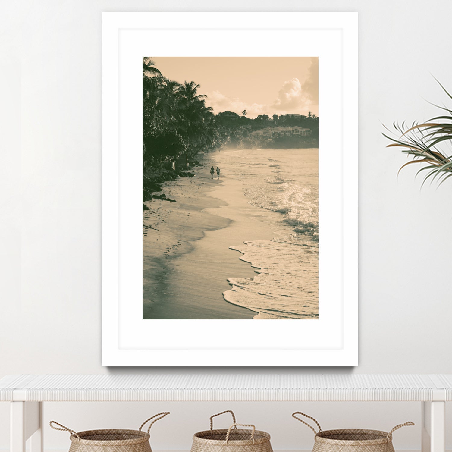 Tropical Beach by Konstantin Sevostyanov on GIANT ART - brown photo illustration