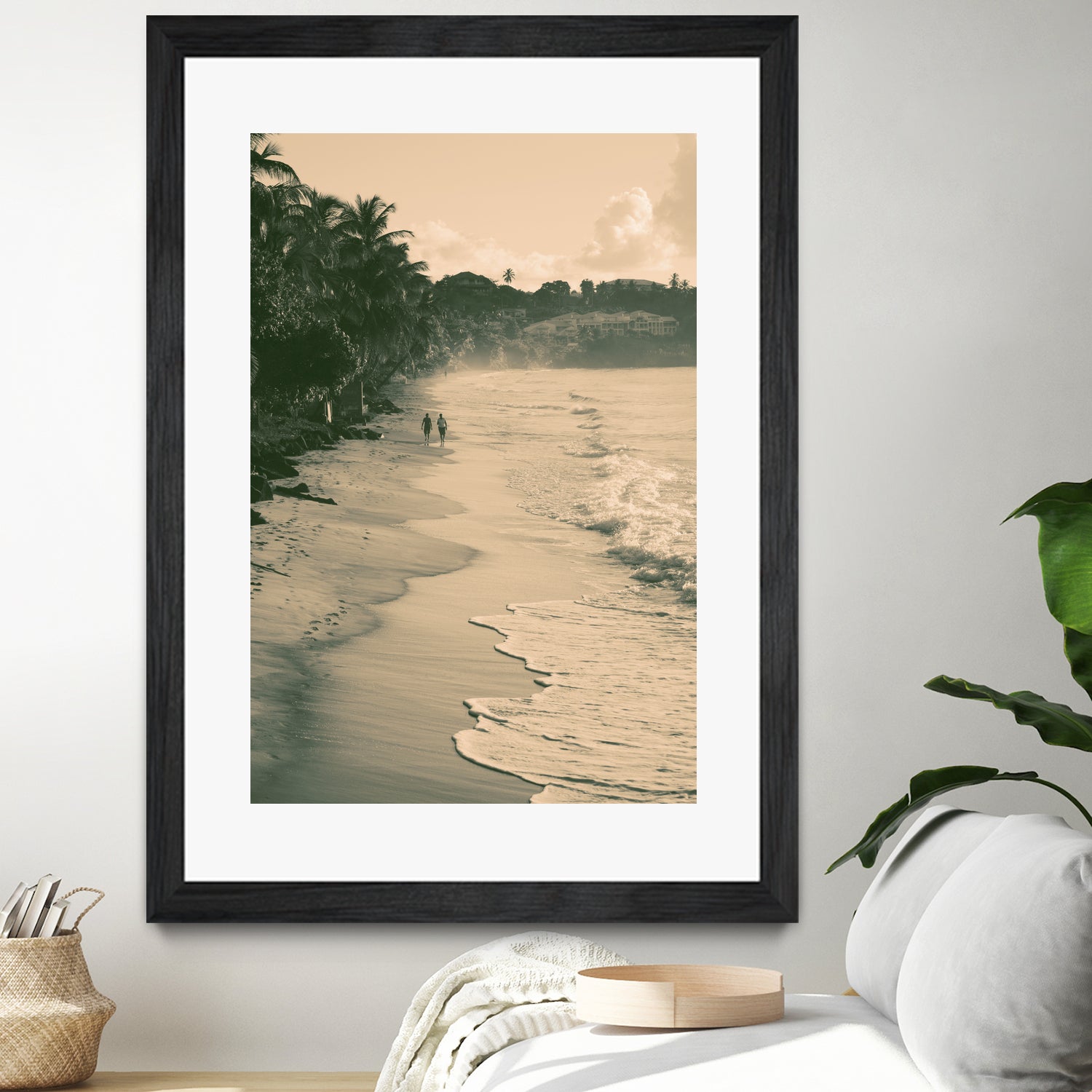 Tropical Beach by Konstantin Sevostyanov on GIANT ART - brown photo illustration