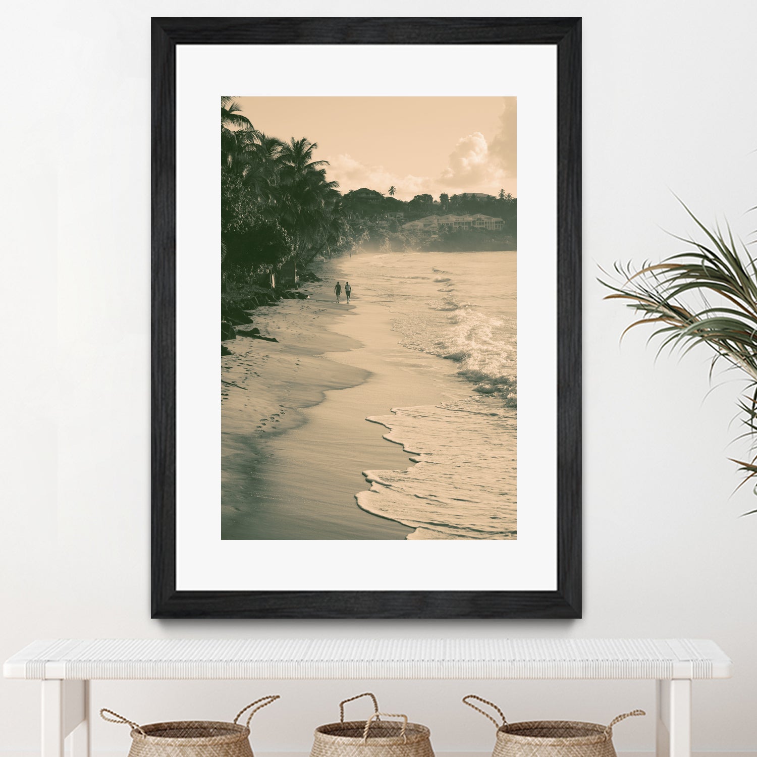 Tropical Beach by Konstantin Sevostyanov on GIANT ART - brown photo illustration