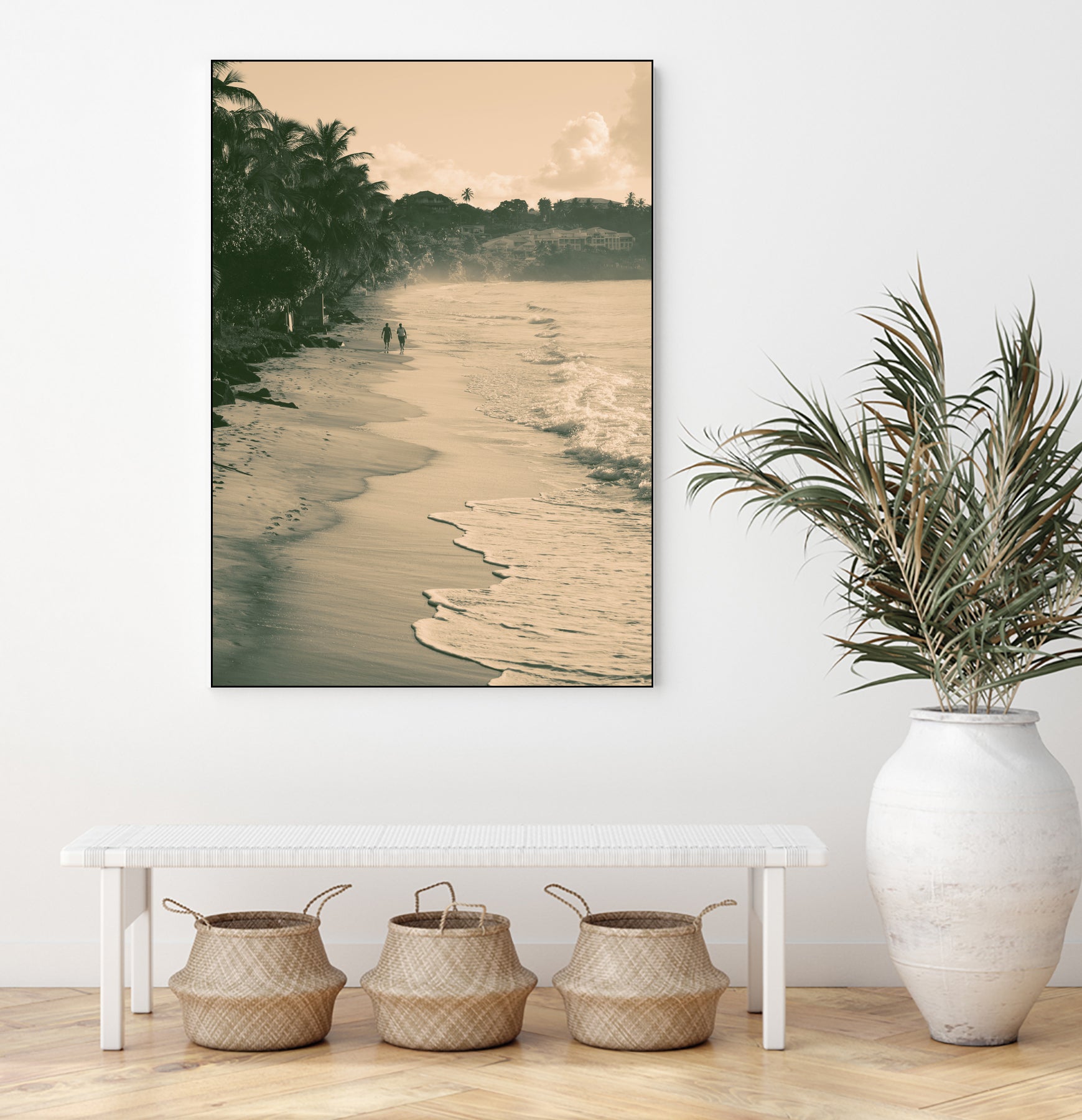 Tropical Beach by Konstantin Sevostyanov on GIANT ART - brown photo illustration