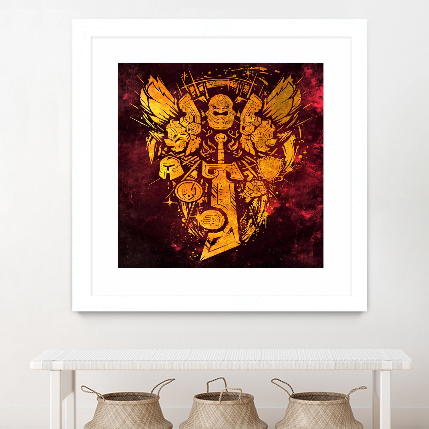 World of Warcraft *Paladin Crest* by SucculentBurger Zolich on GIANT ART - yellow digital drawing