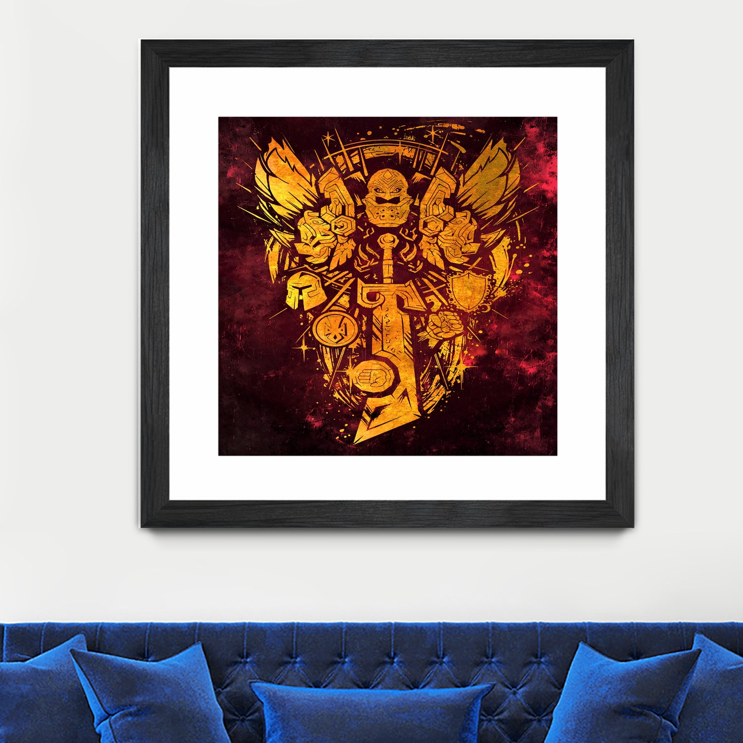 World of Warcraft *Paladin Crest* by SucculentBurger Zolich on GIANT ART - yellow digital drawing