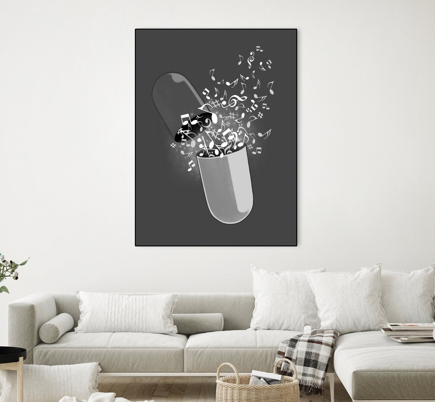 Music Pill by Anthony Aves on GIANT ART - gray digital painting