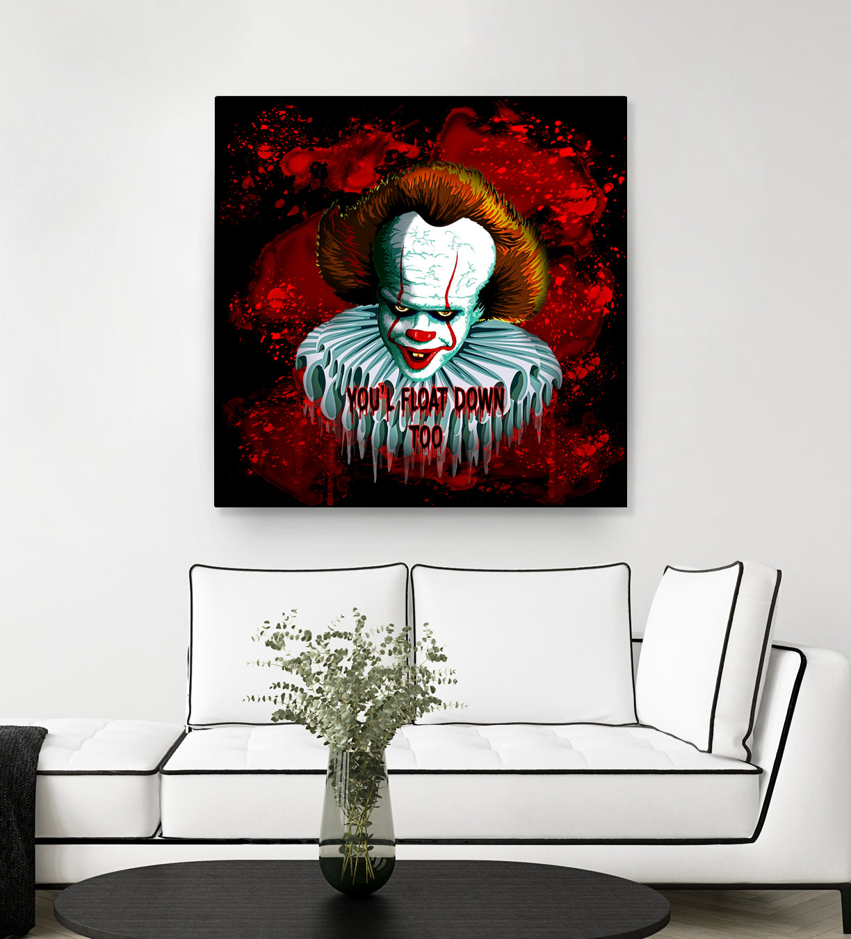 Pennywise IT 2017 Vector Graphics Artwork based on it by Monica Terrana on GIANT ART - black character design