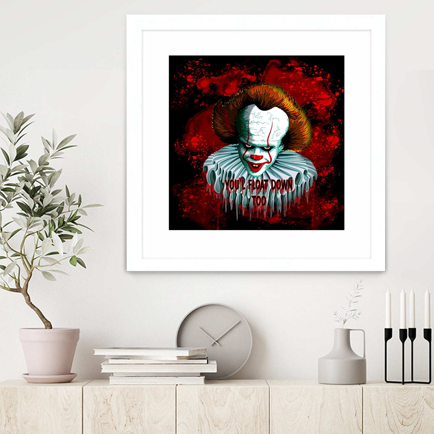 Pennywise IT 2017 Vector Graphics Artwork based on it by Monica Terrana on GIANT ART - black character design