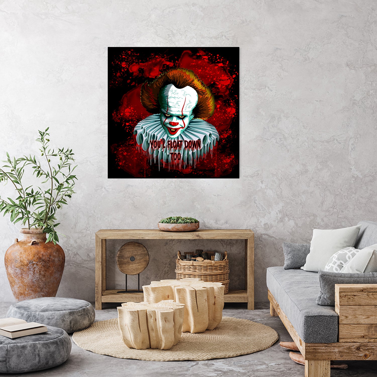 Pennywise IT 2017 Vector Graphics Artwork based on it by Monica Terrana on GIANT ART - black character design