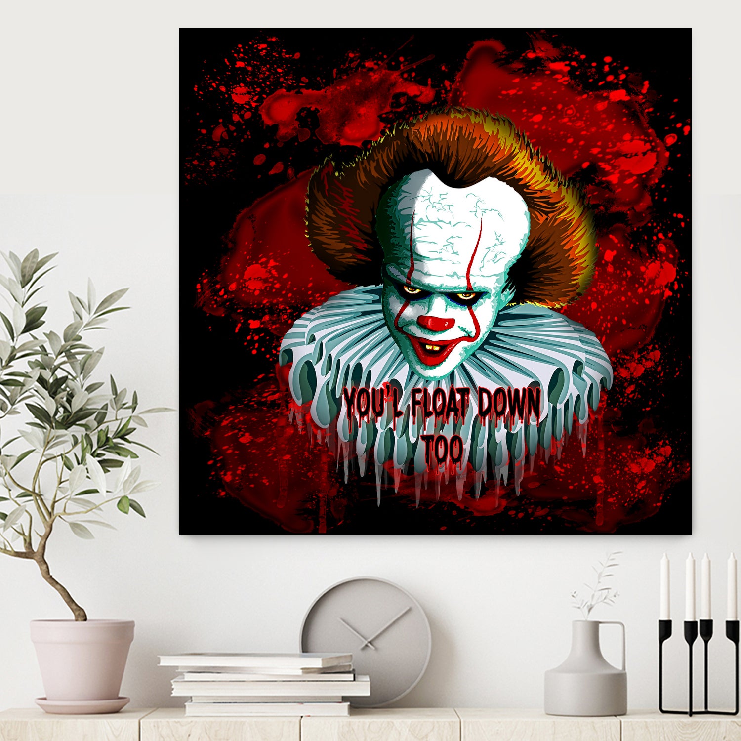 Pennywise IT 2017 Vector Graphics Artwork based on it by Monica Terrana on GIANT ART - black character design