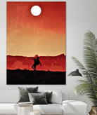 Red Dead Redemption Vintage Poster by SucculentBurger Zolich on GIANT ART - red character design