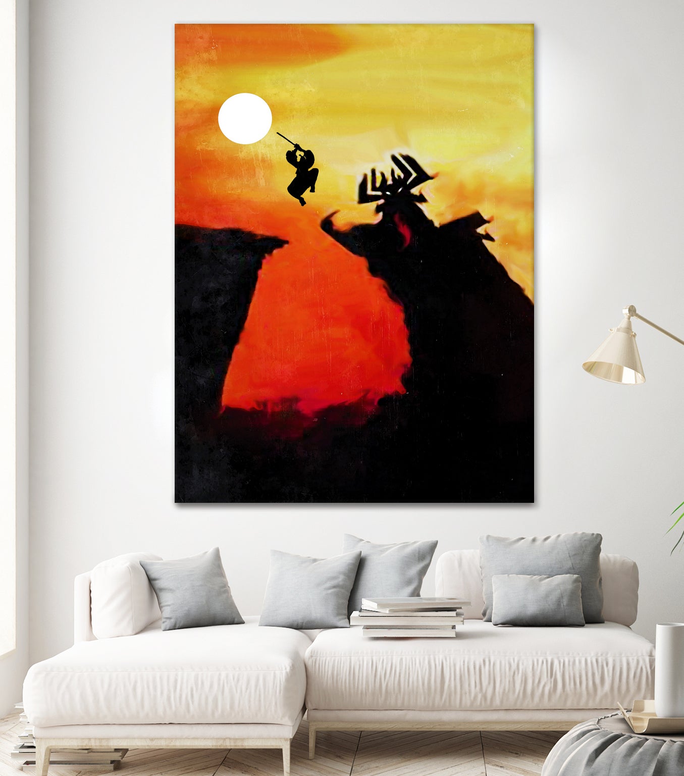 Samurai Jack Vintage Poster by SucculentBurger Zolich on GIANT ART - orange character design