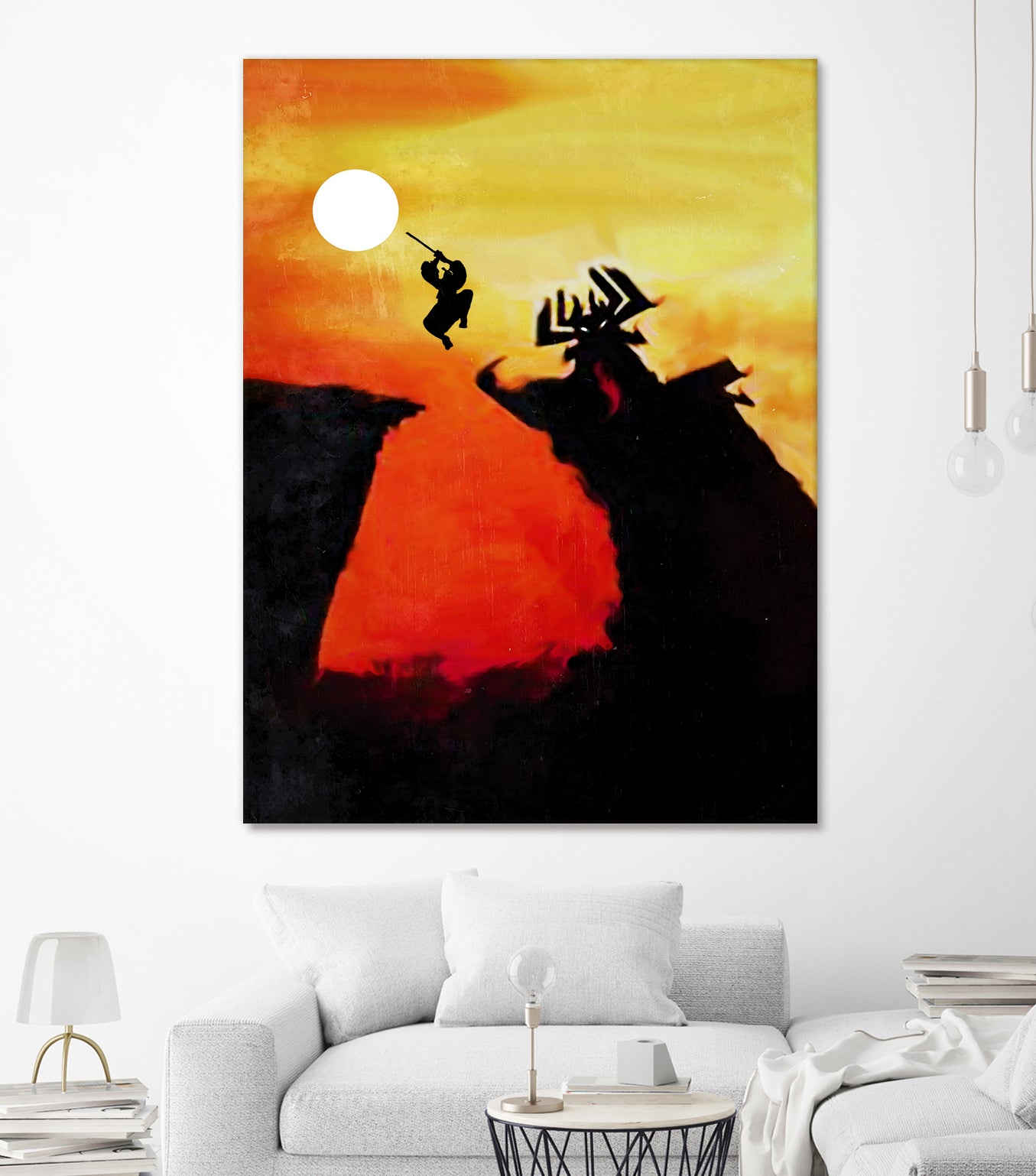 Samurai Jack Vintage Poster by SucculentBurger Zolich on GIANT ART - orange character design