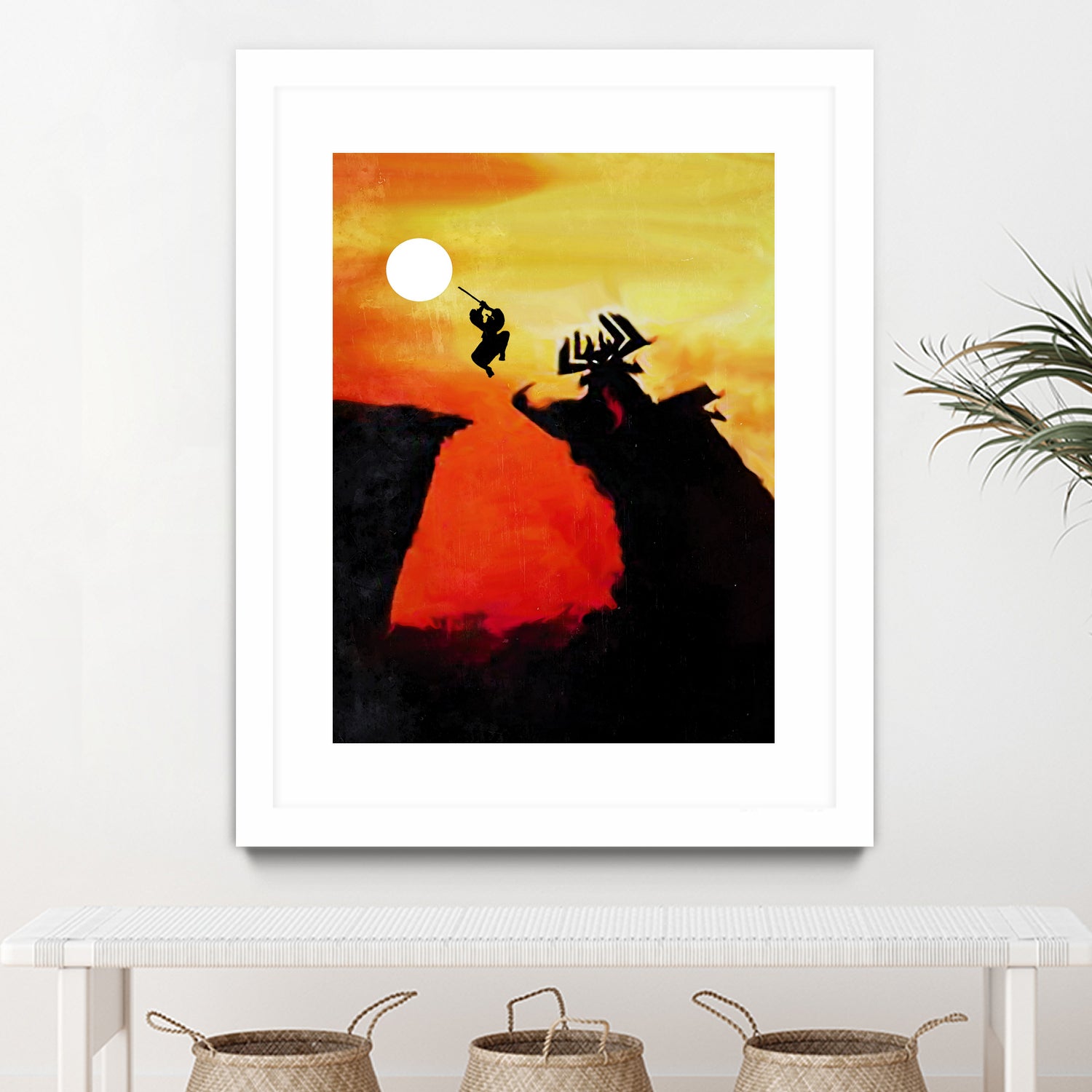 Samurai Jack Vintage Poster by SucculentBurger Zolich on GIANT ART - orange character design