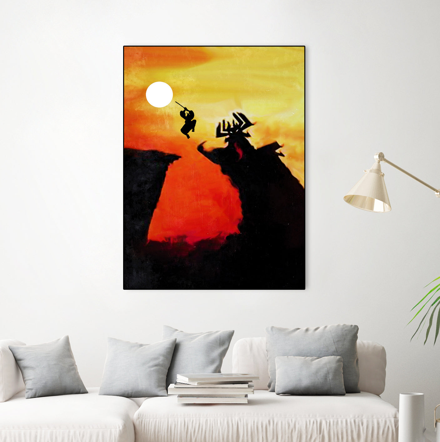 Samurai Jack Vintage Poster by SucculentBurger Zolich on GIANT ART - orange character design