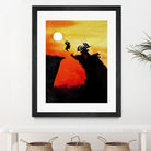 Samurai Jack Vintage Poster by SucculentBurger Zolich on GIANT ART - orange character design