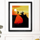 Samurai Jack Vintage Poster by SucculentBurger Zolich on GIANT ART - orange character design