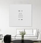 Que Sera Sera Arrow by Dana Shek on GIANT ART - white typography