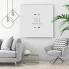 Hold Your Horses Arrow by Dana Shek on GIANT ART - white typography