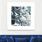 Liquid Marble Blues 023 by Jelena Obradovic on GIANT ART - blue vector illustration