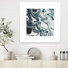 Liquid Marble Blues 023 by Jelena Obradovic on GIANT ART - blue vector illustration