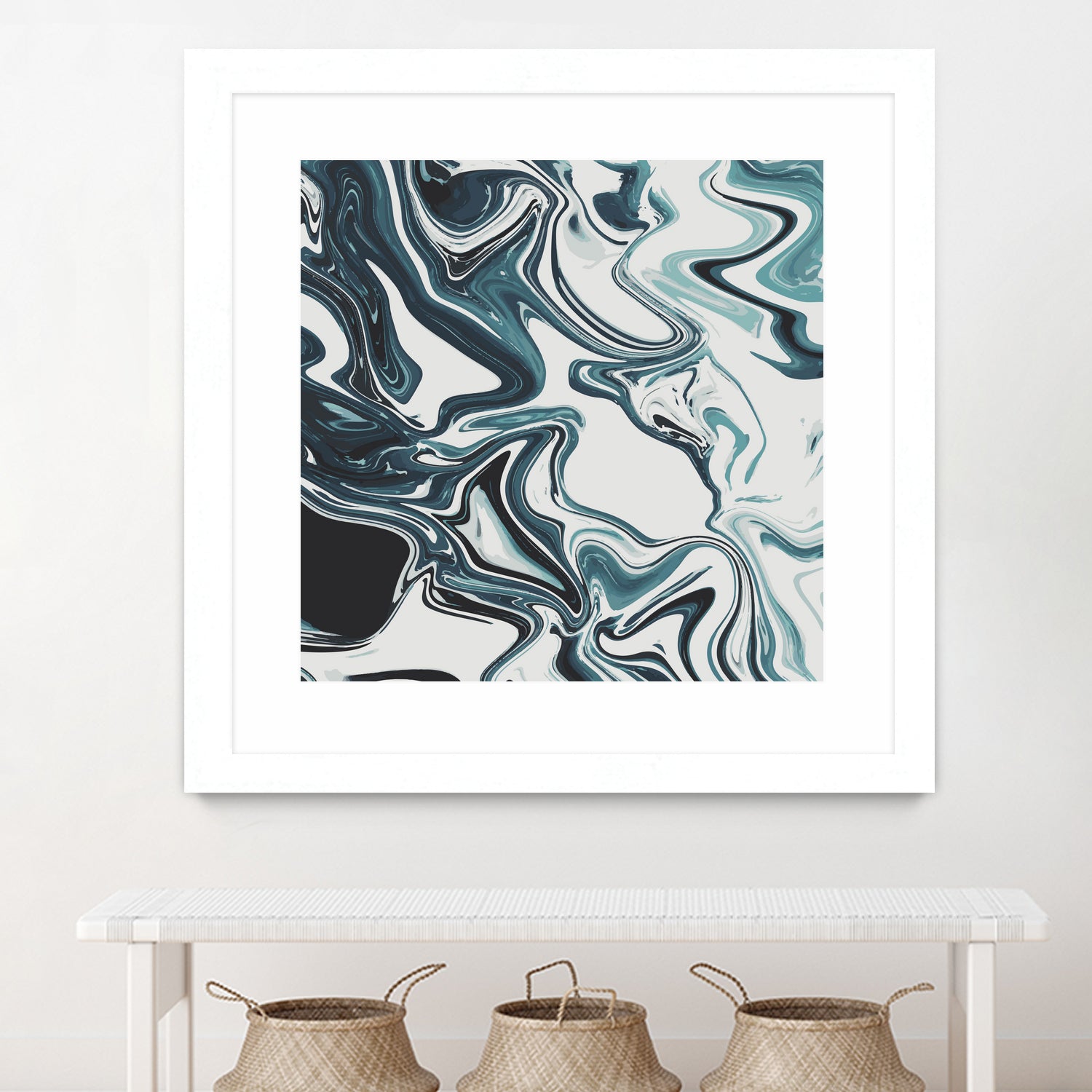 Liquid Marble Blues 023 by Jelena Obradovic on GIANT ART - blue vector illustration