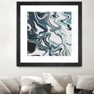 Liquid Marble Blues 023 by Jelena Obradovic on GIANT ART - blue vector illustration