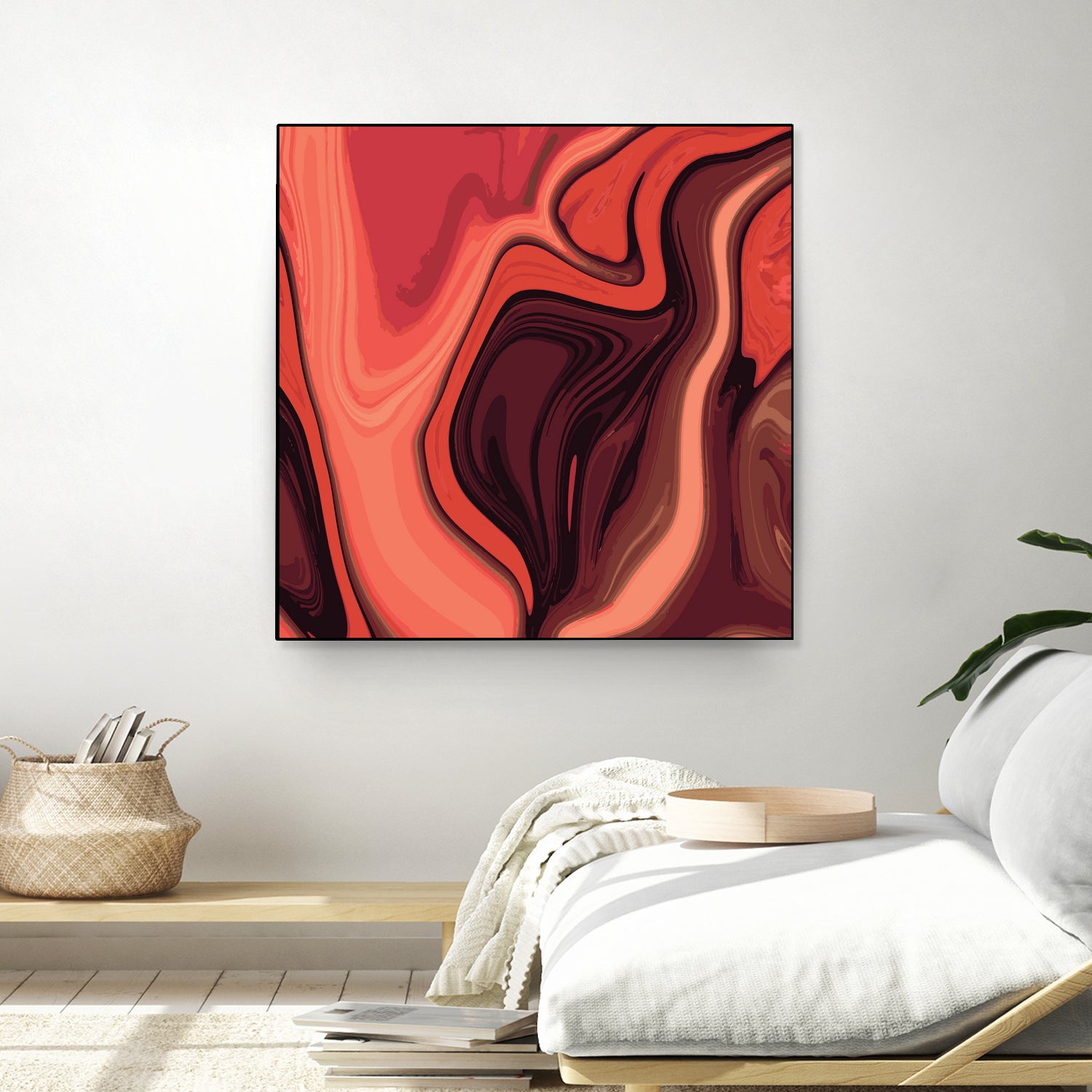 Lava Marble 024 by Jelena Obradovic on GIANT ART - red vector illustration