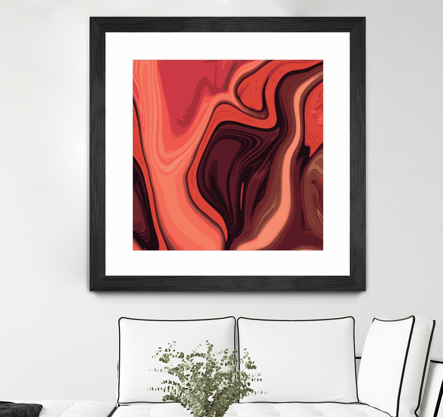 Lava Marble 024 by Jelena Obradovic on GIANT ART - red vector illustration