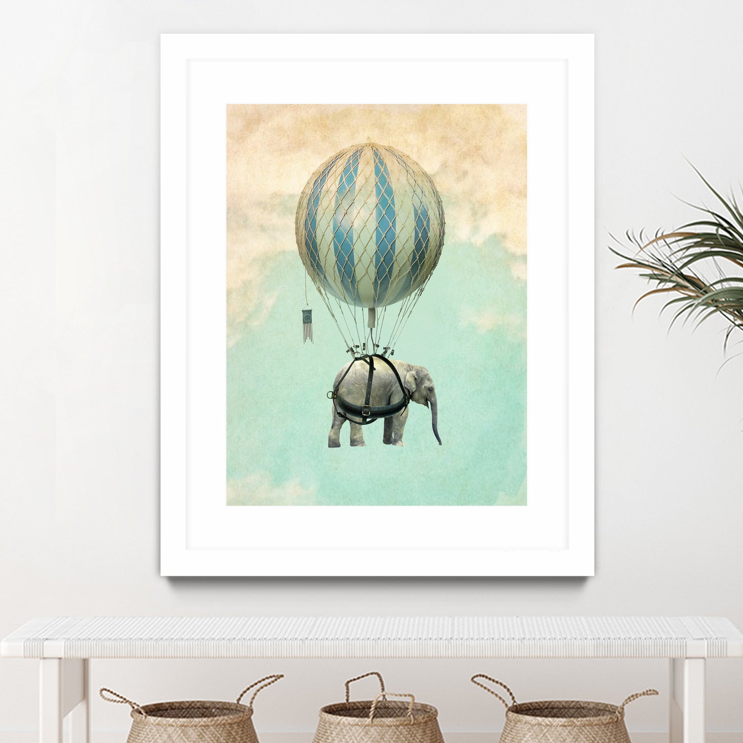 ballon elephant by Vin Zzep on GIANT ART - white digital painting