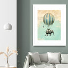 ballon elephant by Vin Zzep on GIANT ART - white digital painting