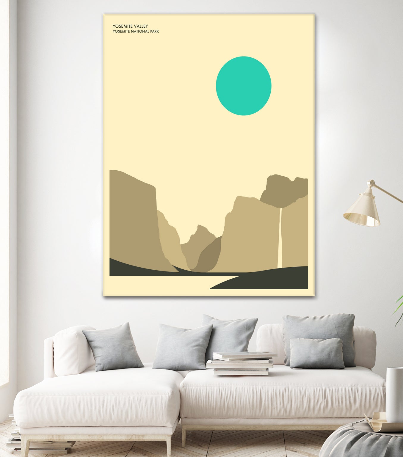 YOSEMITE NATIONAL PARK (Yosemite Valley) by Jazzberry Blue on GIANT ART - blue vector illustration