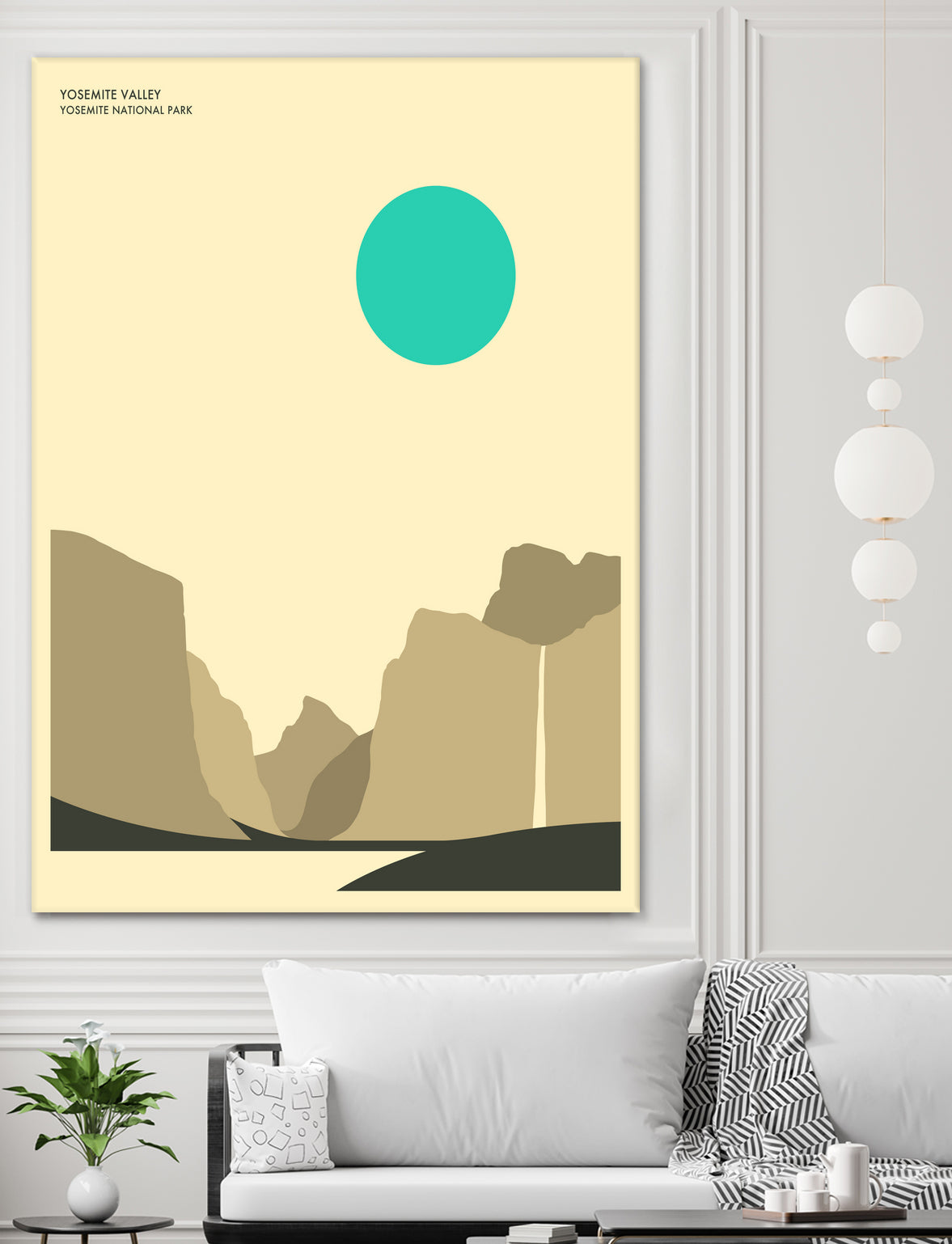 YOSEMITE NATIONAL PARK (Yosemite Valley) by Jazzberry Blue on GIANT ART - blue vector illustration