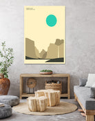 YOSEMITE NATIONAL PARK (Yosemite Valley) by Jazzberry Blue on GIANT ART - blue vector illustration