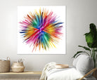 Color Explosion by Florian Habermann on GIANT ART - yellow digital painting