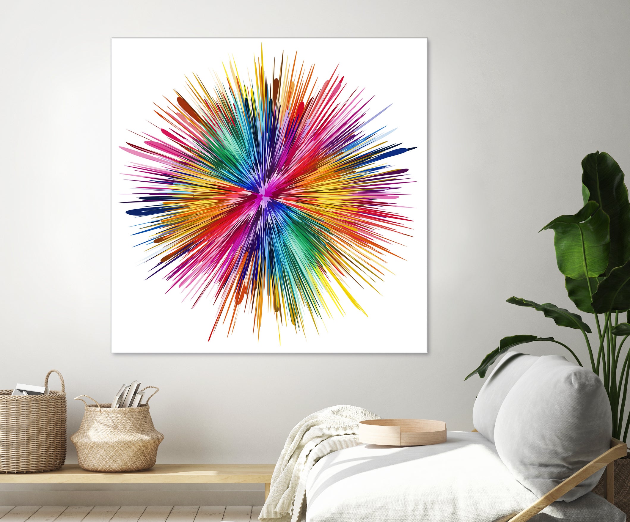 Color Explosion by Florian Habermann on GIANT ART - yellow digital painting