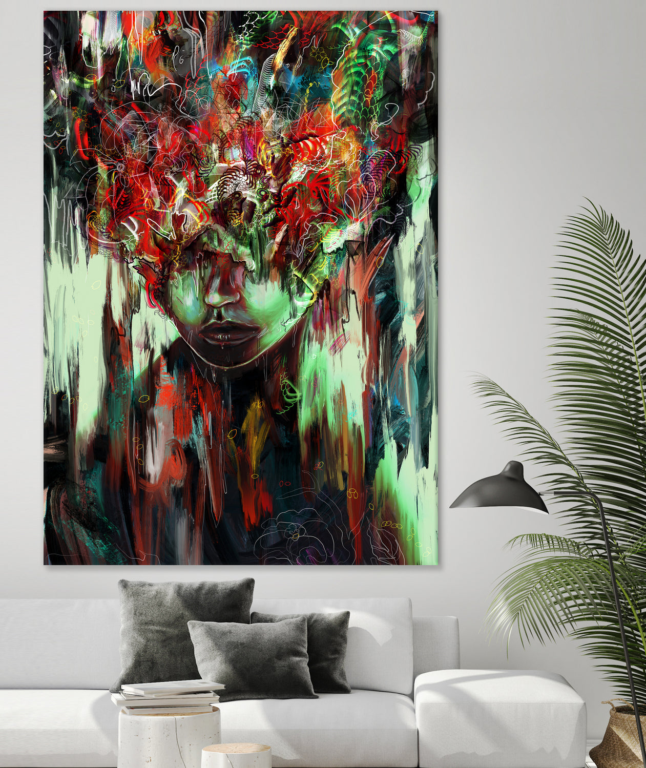 Chaotic Mind by Francis Mi Oza on GIANT ART - black digital painting