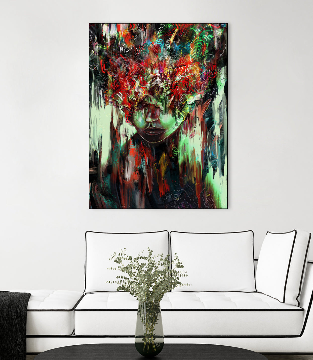 Chaotic Mind by Francis Mi Oza on GIANT ART - black digital painting