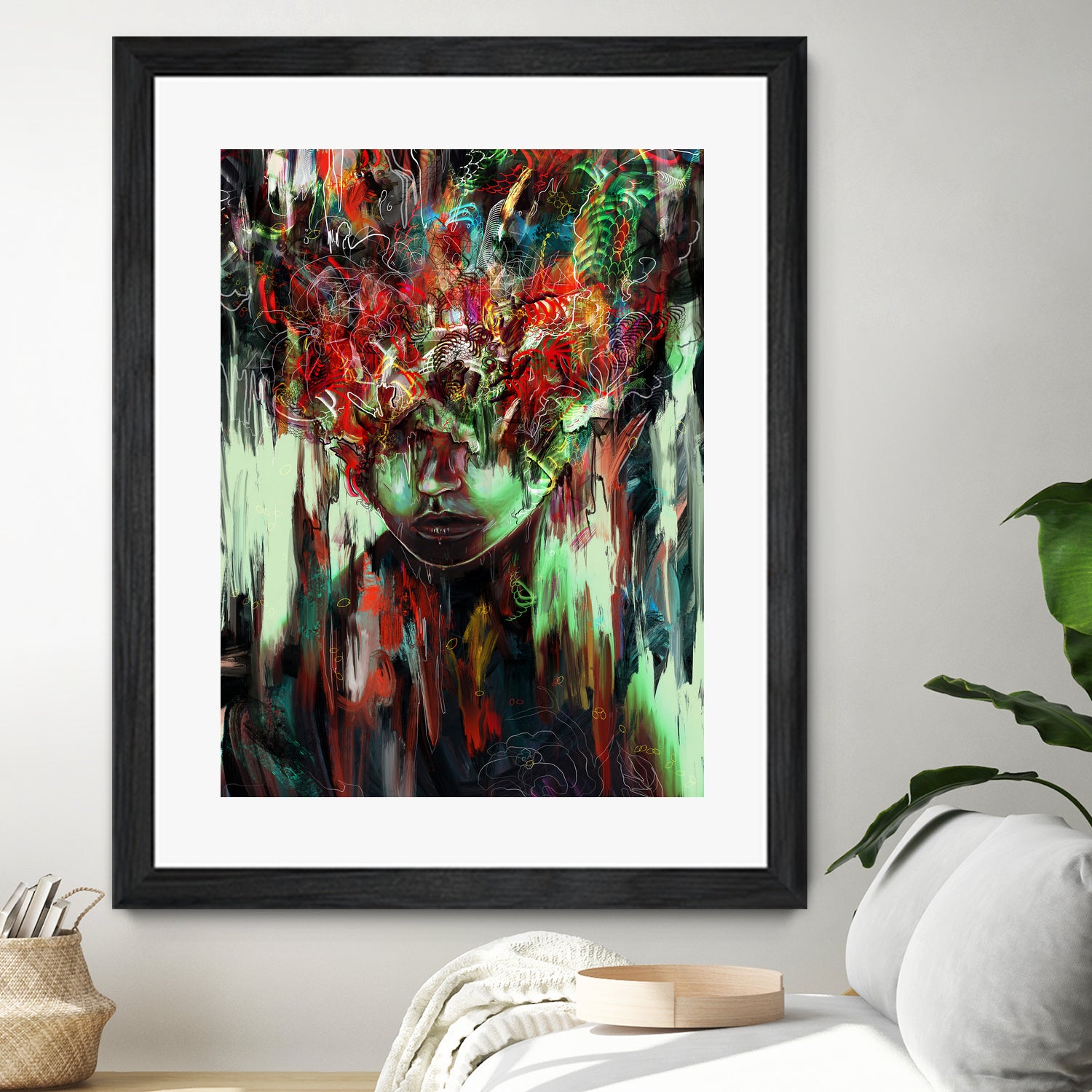 Chaotic Mind by Francis Mi Oza on GIANT ART - black digital painting