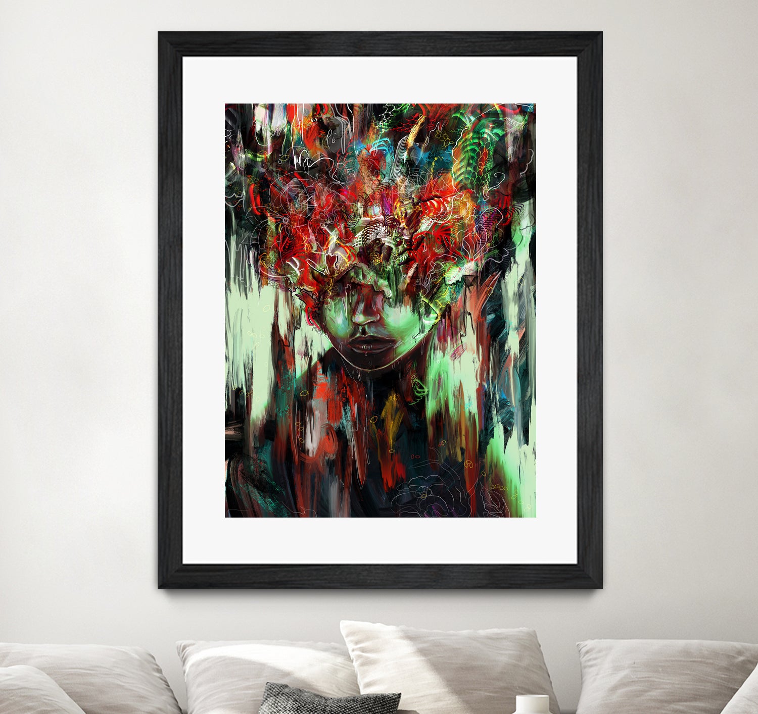 Chaotic Mind by Francis Mi Oza on GIANT ART - black digital painting