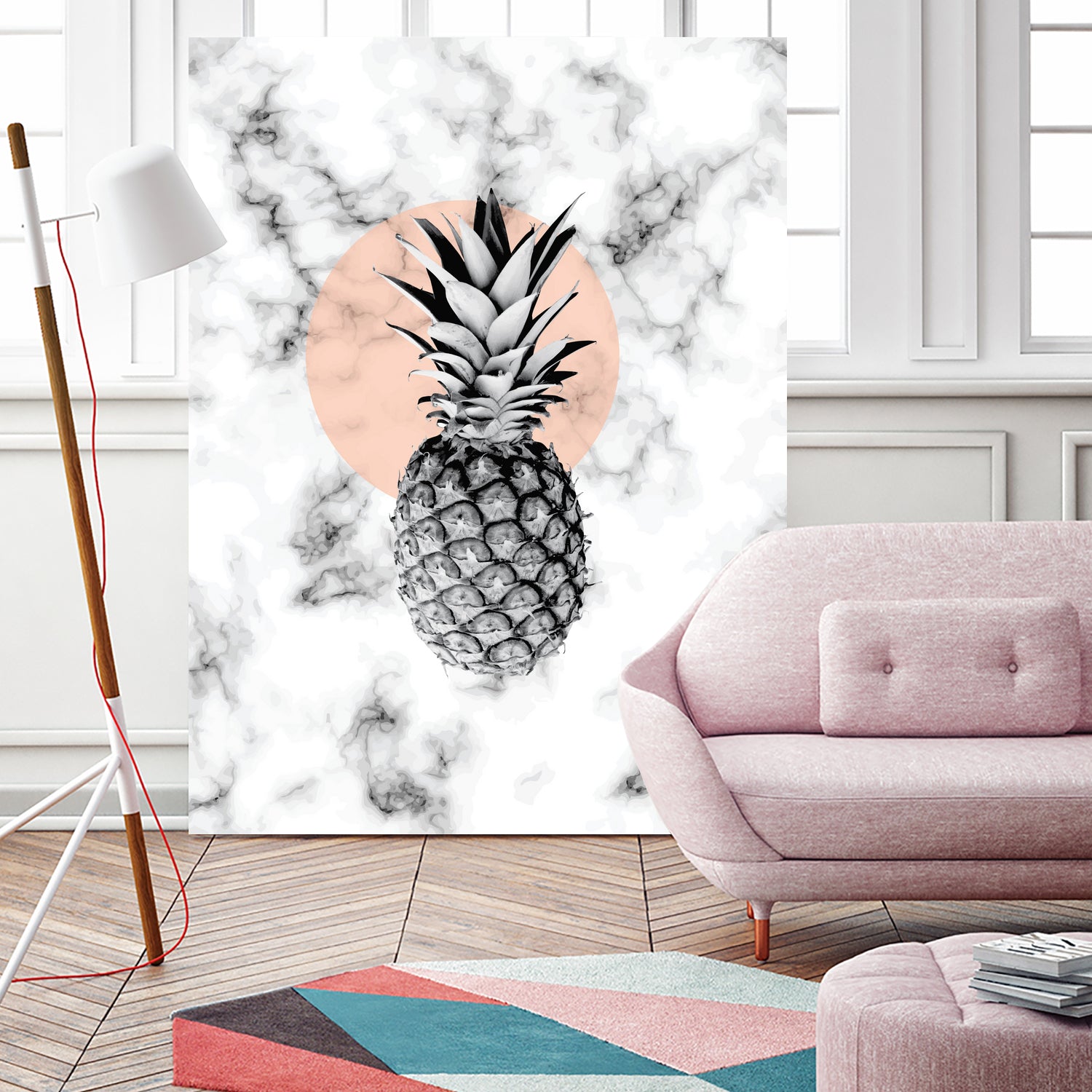 Marble Pineapple 053 by Jelena Obradovic on GIANT ART - white vector illustration