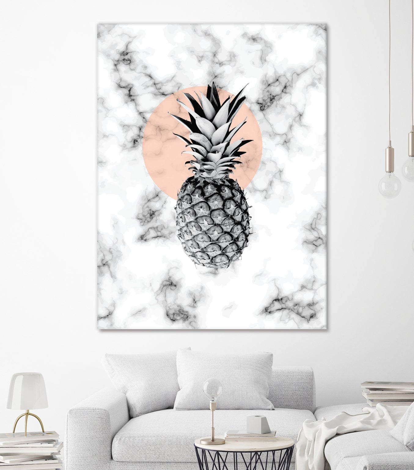 Marble Pineapple 053 by Jelena Obradovic on GIANT ART - white vector illustration