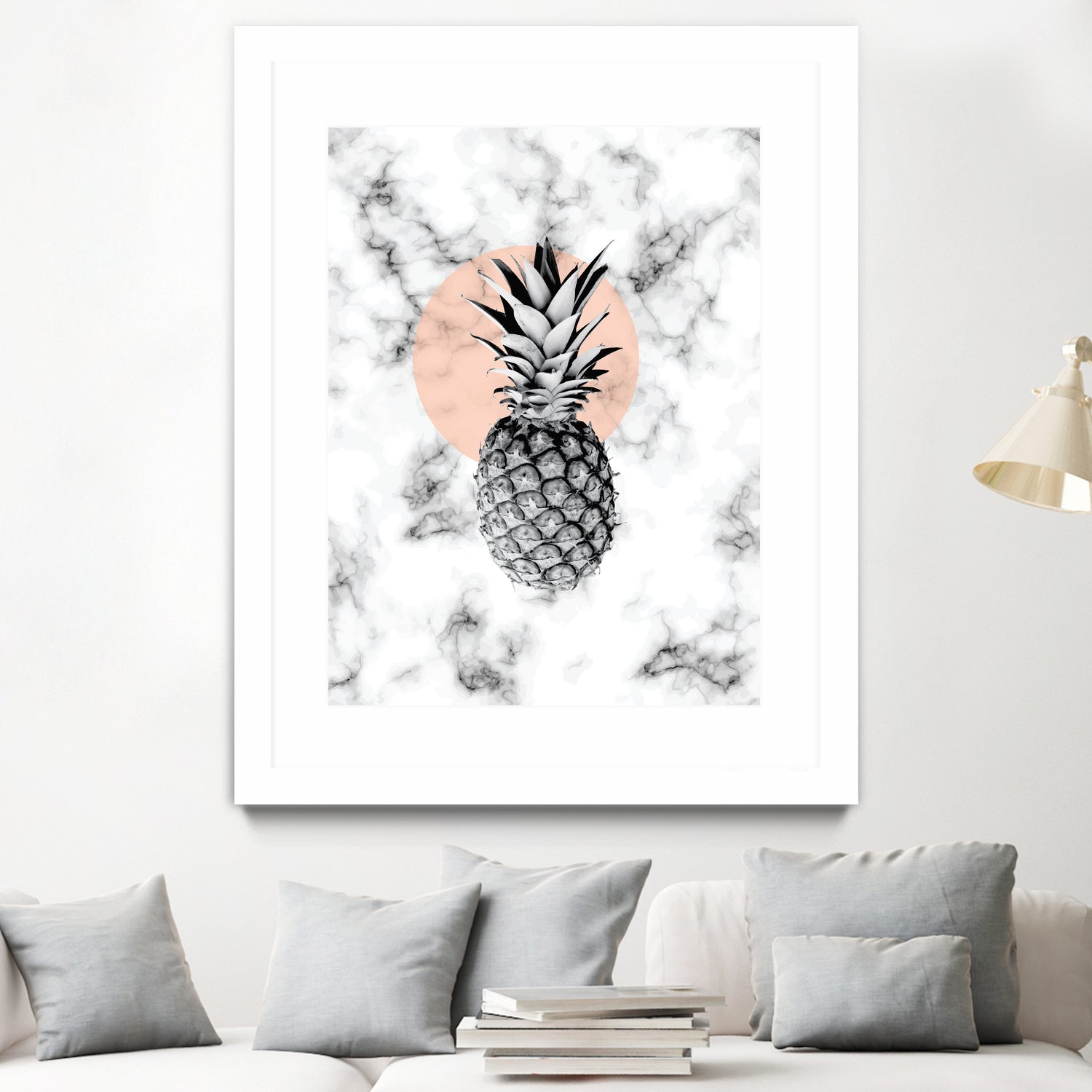 Marble Pineapple 053 by Jelena Obradovic on GIANT ART - white vector illustration