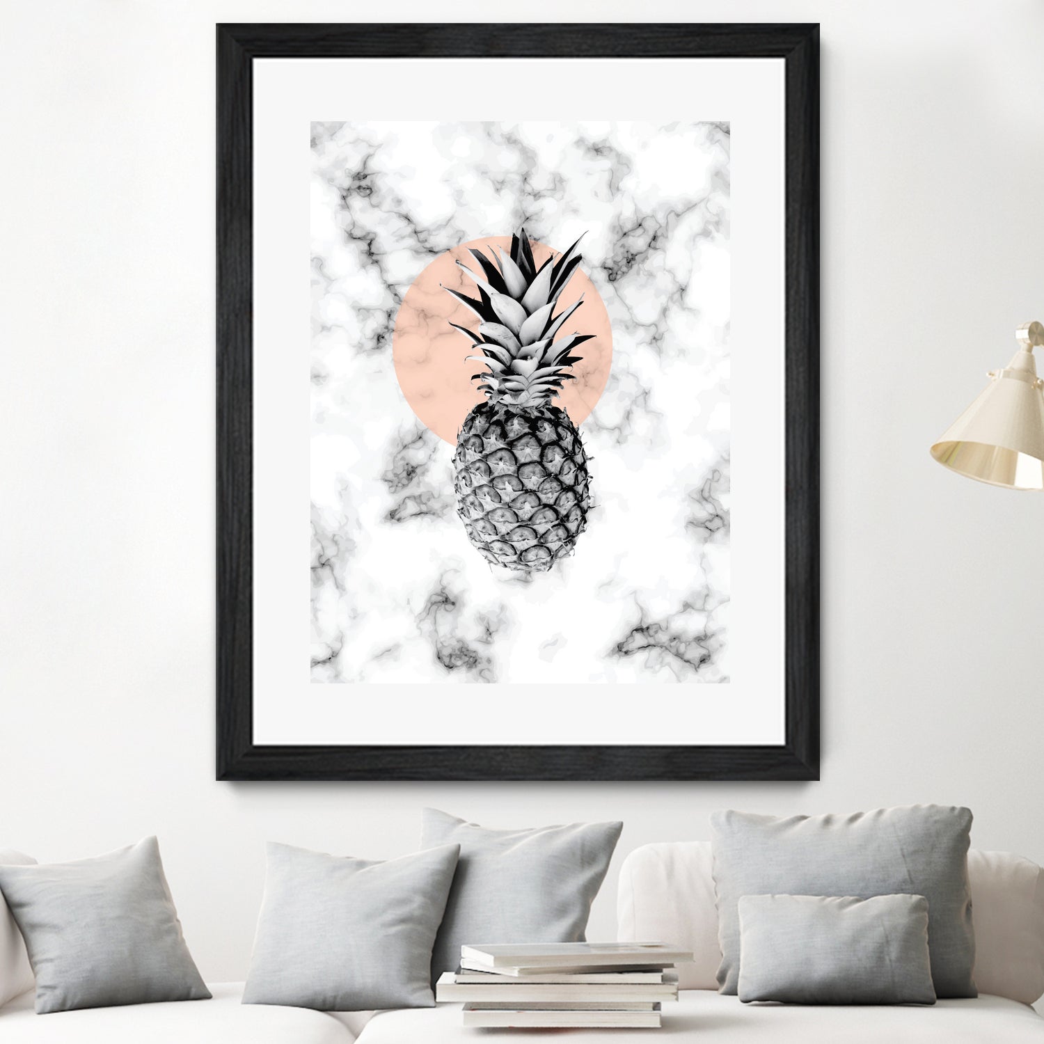 Marble Pineapple 053 by Jelena Obradovic on GIANT ART - white vector illustration