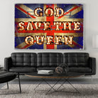 GOD SAVE THE QUEEN by Art Frankenberg on GIANT ART - red typography