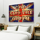 GOD SAVE THE QUEEN by Art Frankenberg on GIANT ART - red typography