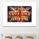 GOD SAVE THE QUEEN by Art Frankenberg on GIANT ART - red typography